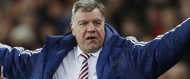 Sunderland manager Sam Allardyce