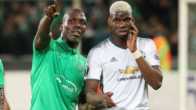 Florentin Pogba (left) and Paul Pogba