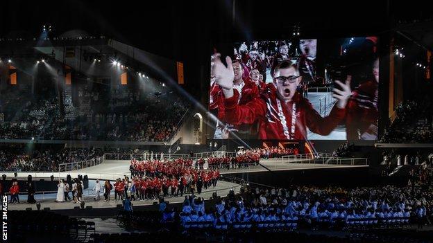 Special Olympics Great Britain will send 129 athletes in 17 sports to next year's World Summer Games in Abu Dhabi.