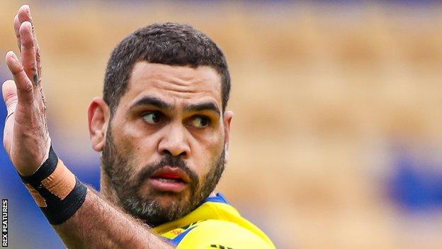 Greg Inglis scored on his debut for Warrington in their win against Hull KR on 1 May