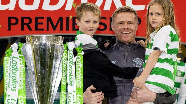 First-team coach Damien Duff was part of Celtic's title success last season