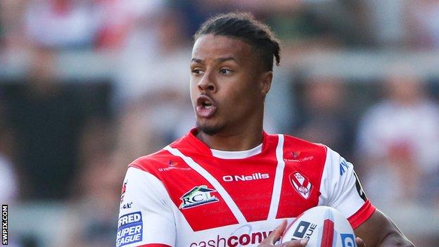 Regan Grace scored his fourth brace of tries for St Helens this season