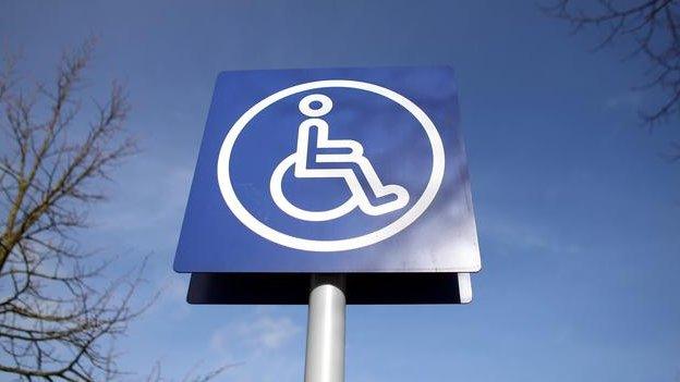 Disabled parking sign