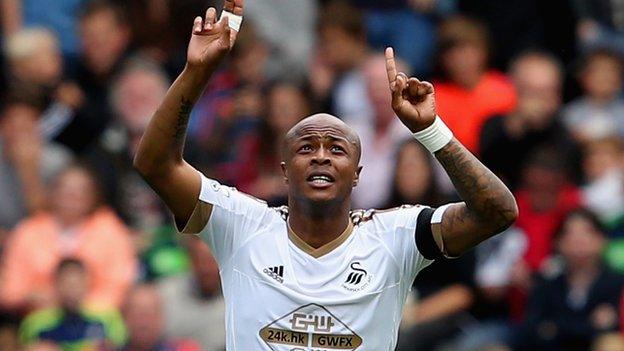 Swansea midfielder Andre Ayew