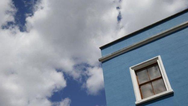 Clouds and house