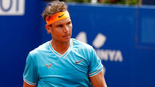 Rafael Nadal at the Barcelona Open