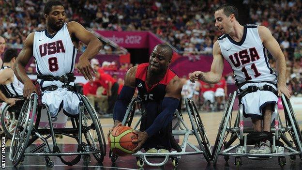 GB vs USA wheelchair basketball