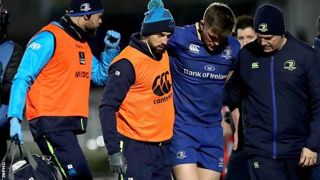 Ringrose had to be replaced midway through the second half of Leinster's home win over Ulster