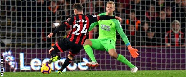 Ryan Fraser scores Bournemouth