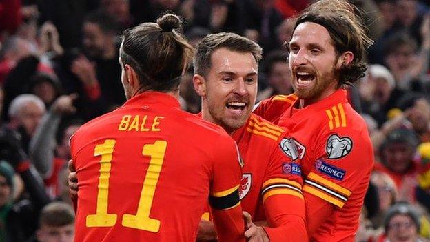 Gareth Bale, Aaron Ramsey a Joe Allen