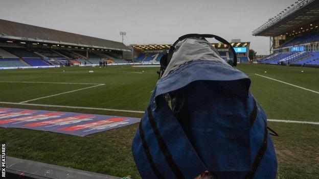 TV camera at an EFL game