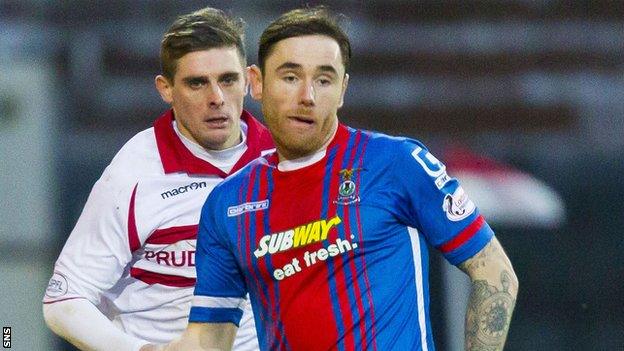 Inverness Caledonian Thistle midfielder Greg Tansey