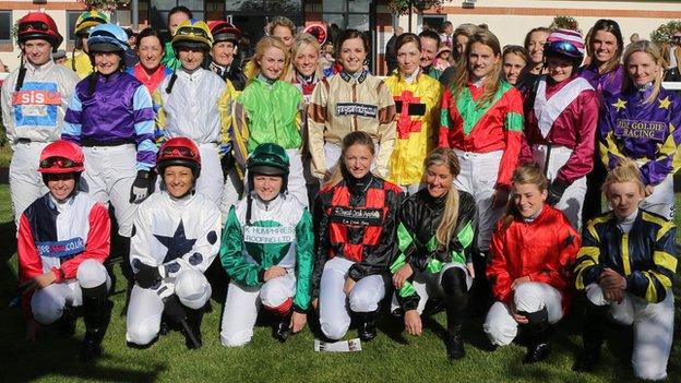 Female jockeys at Carlisle's all-female card in August