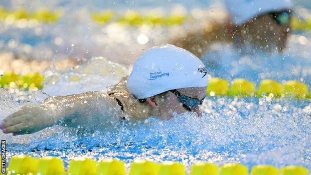 Maisie Summers-Newton in action at the World Para Swimming Championships