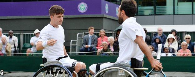 Reid and Michael Jeremiasz finished runners-up in the wheelchair doubles at Wimbledon