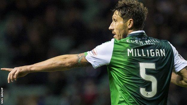 Mark Milligan is leaving Hibs halfway through a two-year contract