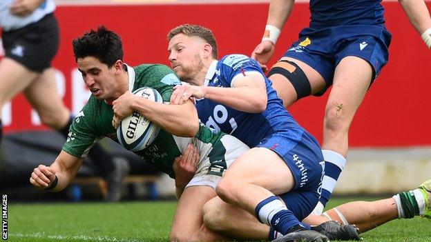 London Irish's Lucio Cinti