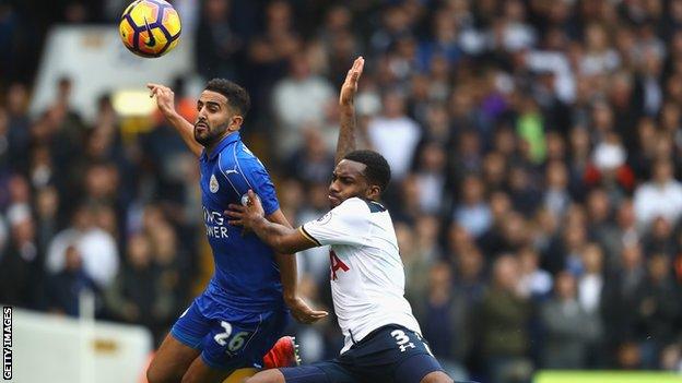 Danny Rose tackles Riyad Mahrez