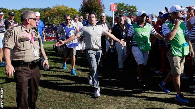 Rory McIlroy at Hazeltine