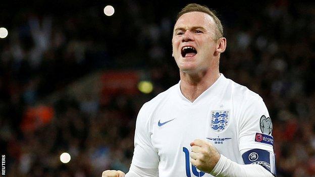 England striker Wayne Rooney