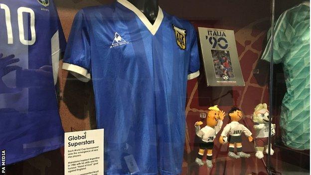 Diego Maradona shirt from 1986 World Cup