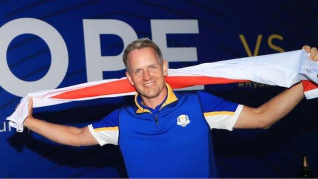 Luke Donald at the 2018 Ryder Cup