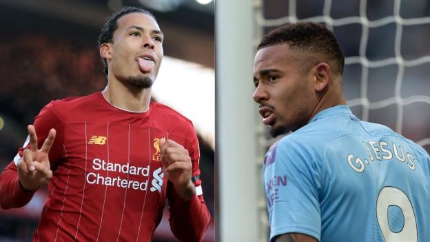 Liverpool's Virgil van Dijk and Manchester City's Gabriel Jesus