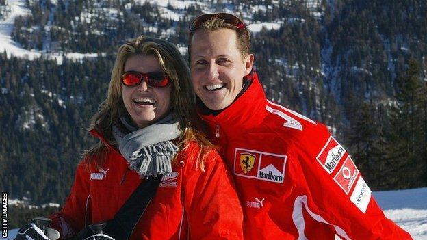 Michael Schumacher and his wife Corinna Schumacher