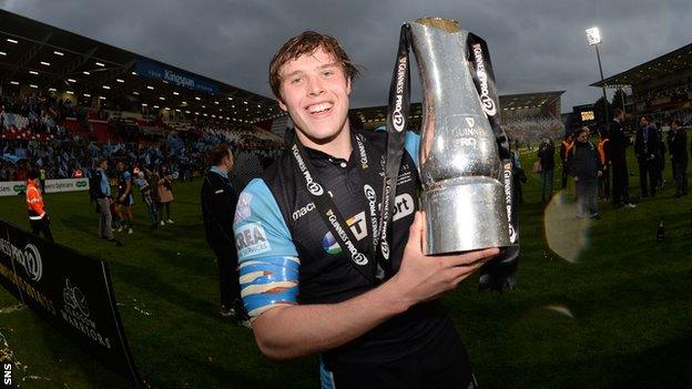 Glasgow Warriors lock forward Jonny Gray