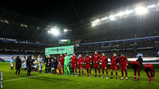 Liverpool and Manchester City players