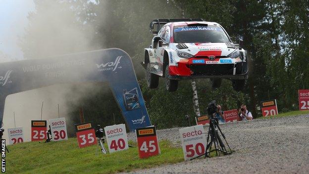 Elfyn Evans and co-driver Scott Martin