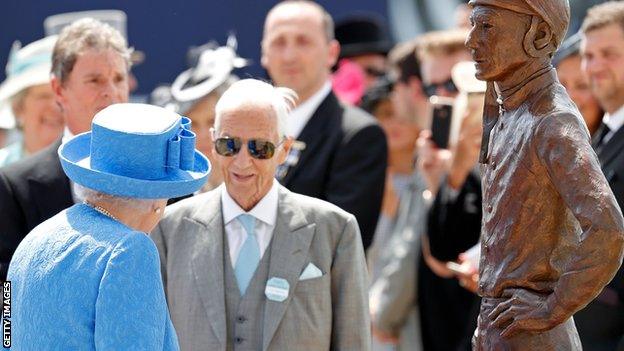 The Queen and Lester Piggott