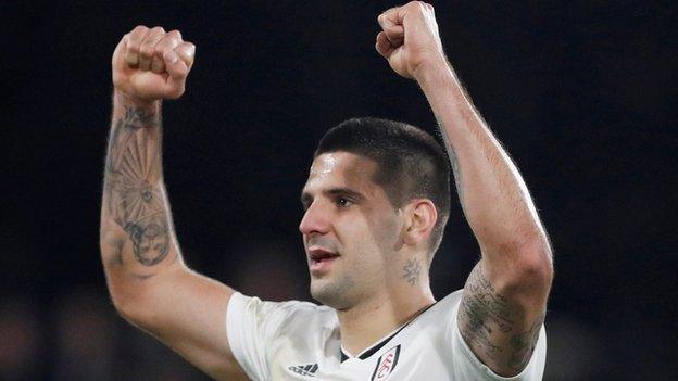 Fulham striker Aleksandar Mitrovic