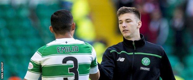 Tierney rivals Emilio Izaguirre for the left-back slot at Celtic