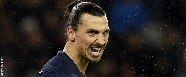 Zlatan Ibrahimovic of Paris Saint-Germain