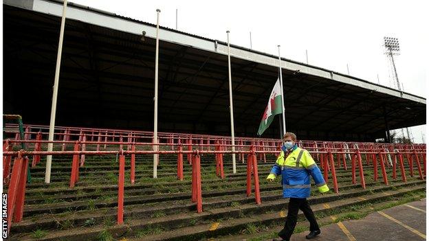 The Racecourse Kop stand