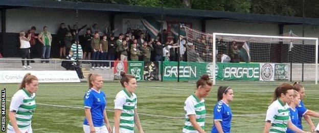 Green Brigade at Celtic v Rangers