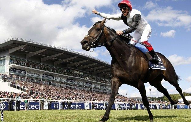 Golden Horn wins the 2015 Derby at Epsom