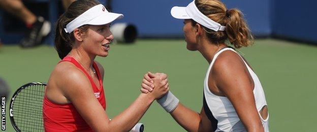 Jo Konta and Garbine Muguruza