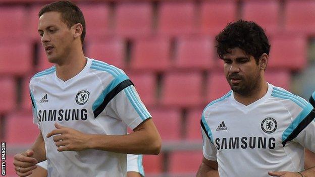 Nemanja Matic and Diego Costa