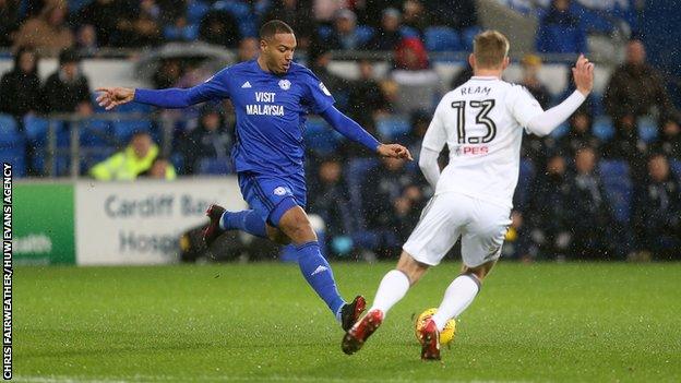 Kenneth Zohore scored on his first start for Cardiff since being injured in October