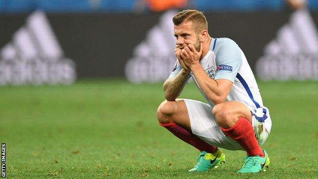 Jack Wilshere in action for England