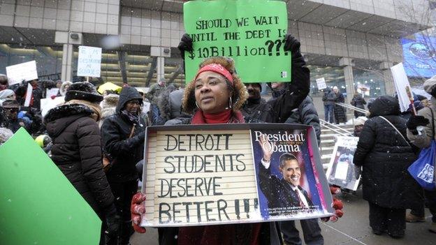 School protest ahead of Obama visit