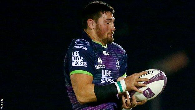 Ben Marshall in action against Brive in the European Challenge Cup in December 2015