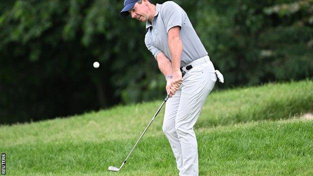 Rory McIlroy in action