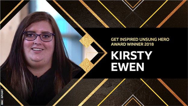 Unsung Hero winner Kirsty Ewen