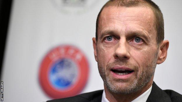 Uefa president Aleksander Ceferin