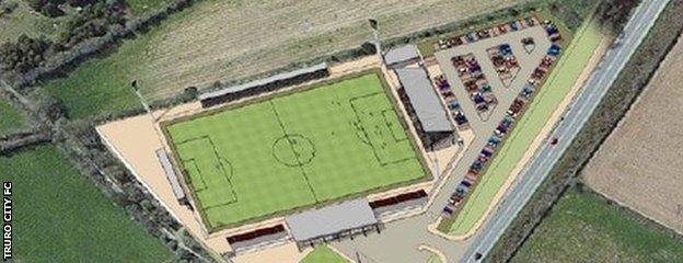 Truro City's planned new stadium