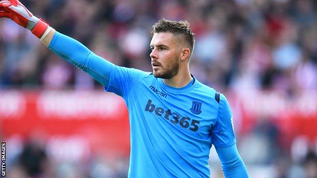 Stoke City goalkeeper Jack Butland