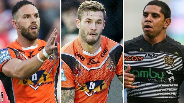 Luke Gale, Zak Hardaker and Albert Kelly